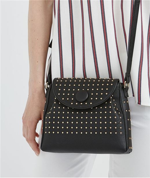 Petit sac noir avec clous NOIR