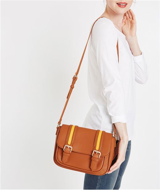 Sac à main camel esprit cartable CAMEL
