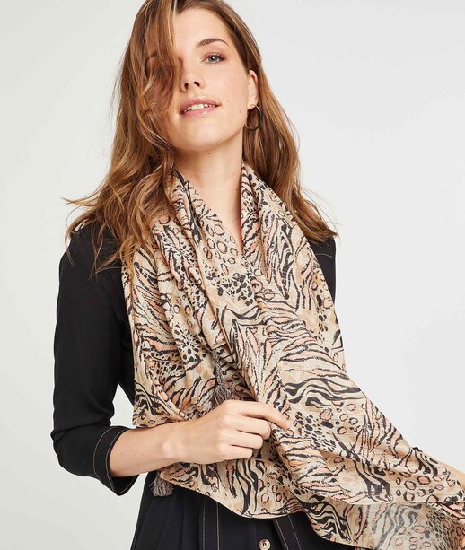 Foulard imprimé animal ROSE