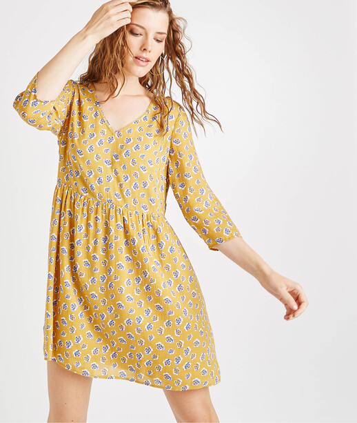 Robe fluide imprimée AMBRE