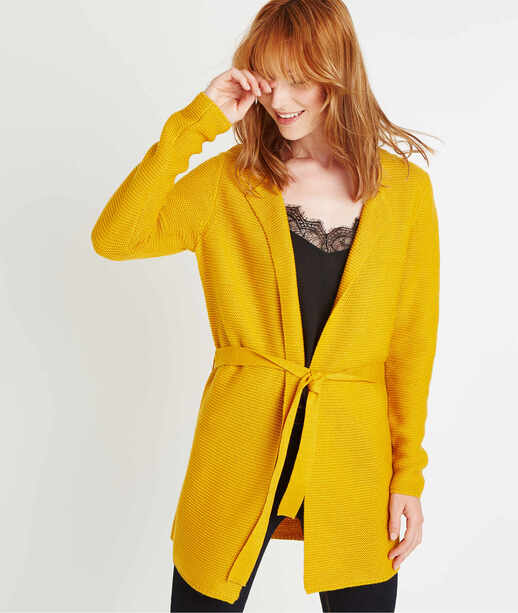 Gilet long ceinturé SAFRAN