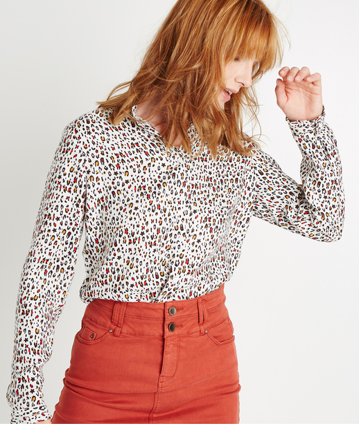 Chemise fluide imprimé MULTICOLORE