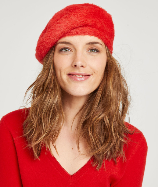 Béret uni coloré ROUGE