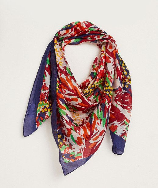 Etole en soie multicolore femme MULTICOLORE