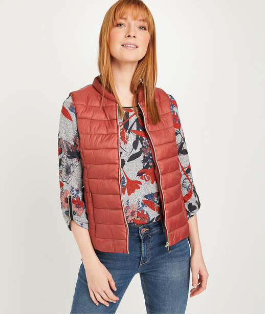 Doudoune sans manche unie femme BLUSH