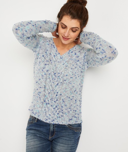 Pull bleu femme BLEU