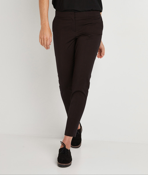 Pantalon cigarette uni femme MULTICOLORE