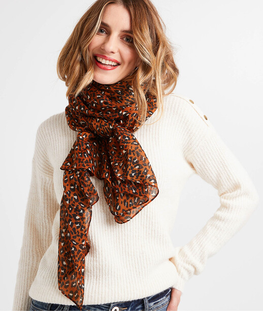 Foulard imprimé léopard femme LEOPARD