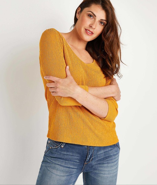 T-shirt uni femme SAFRAN