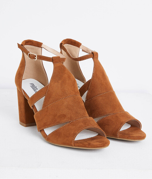 Mule en suédine camel femme CAMEL