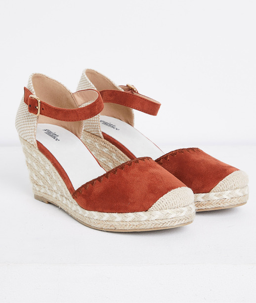 Espadrille à talon compensé femme TERRACOTTA