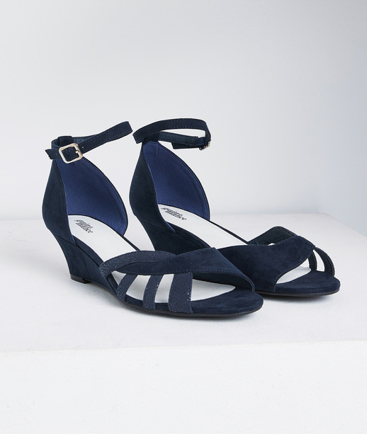 Sandales bi-matières femme MARINE