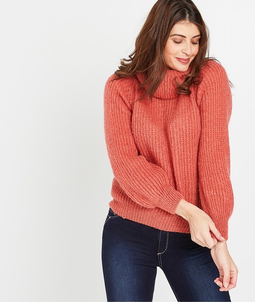 Pull col roulé femme BLUSH