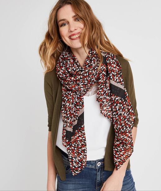 Etole imprimée et colorée femme MULTICOLORE