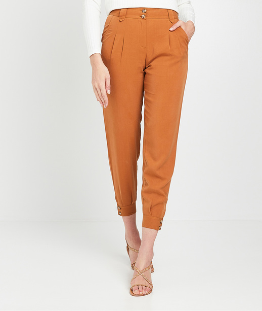 Pantalon en tencel camel femme CAMEL
