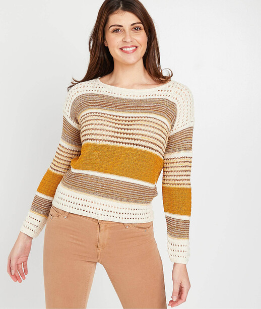 Pull en maille fantaisie coloré femme SAFRAN
