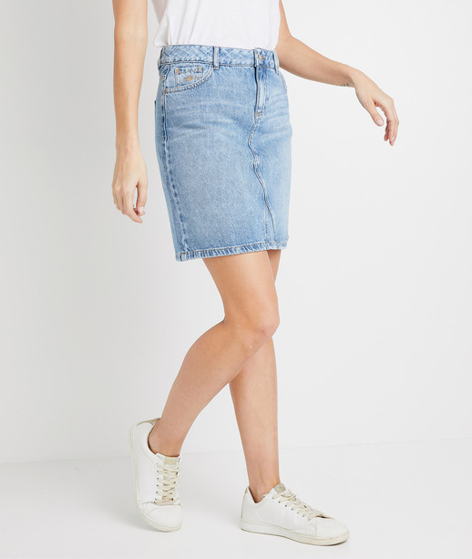 Jupe trapèze en jean femme STONE