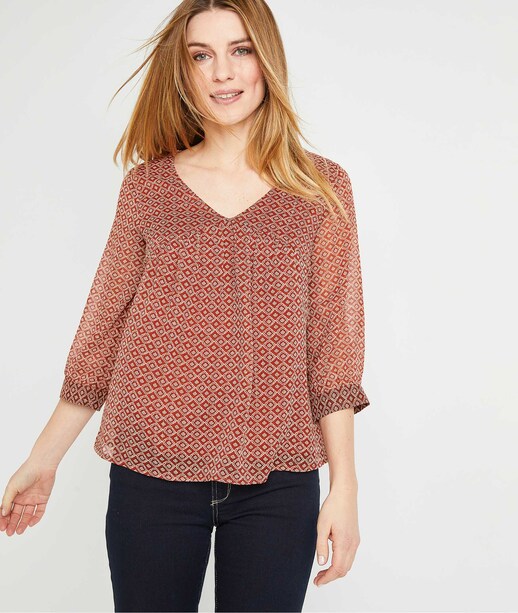 Blouse fluide imprimée femme IMPRIME