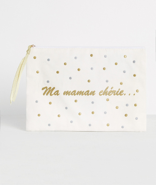 Pochette à message femme BLANC