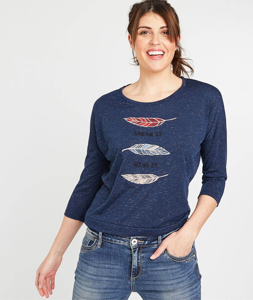 T-shirt marine printé femme MARINE