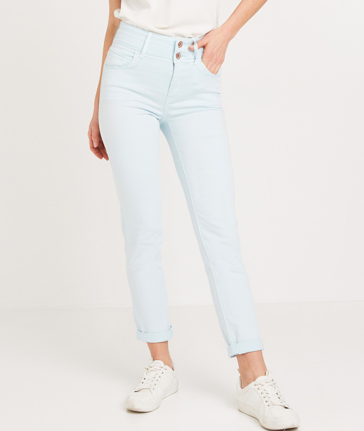 Pantalon taille haute raccourci femme LISERON