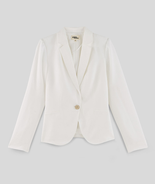 Veste de tailleur blanche femme BLANC