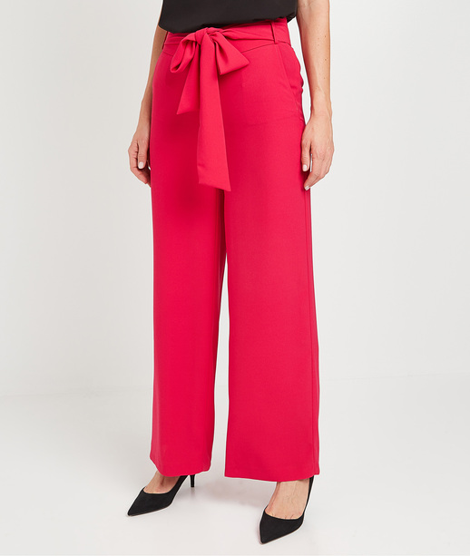 Pantalon large fuchsia femme FUCHSIA