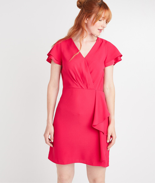 Robe courte fuchsia femme FUCHSIA
