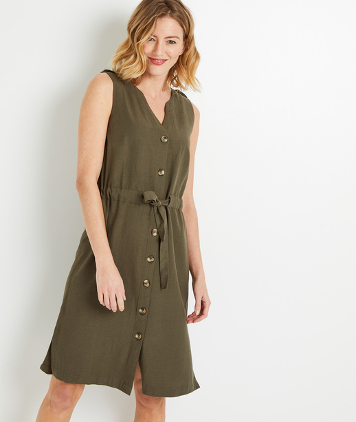 Robe saharienne femme KAKI