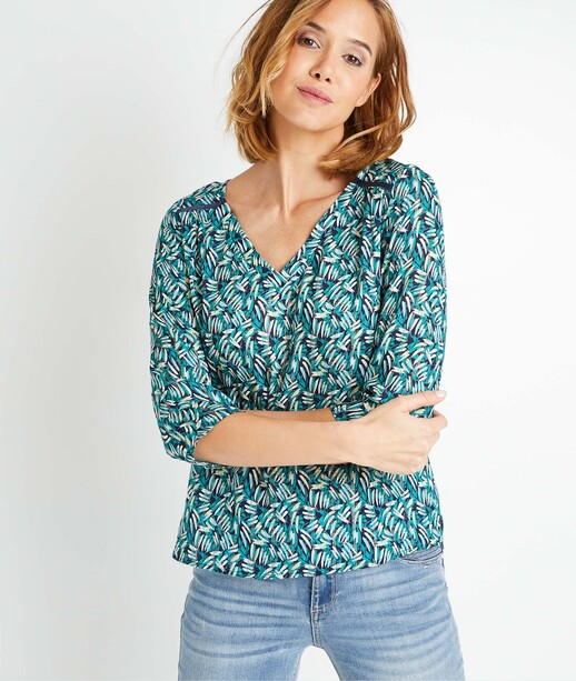 Blouse manches 3/4 MENTHE