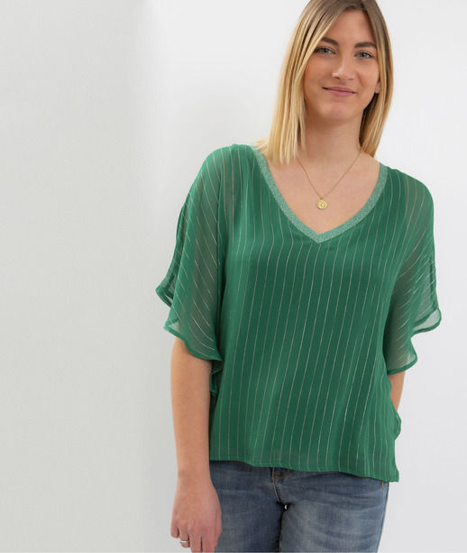 T-shirt voile femme VERT