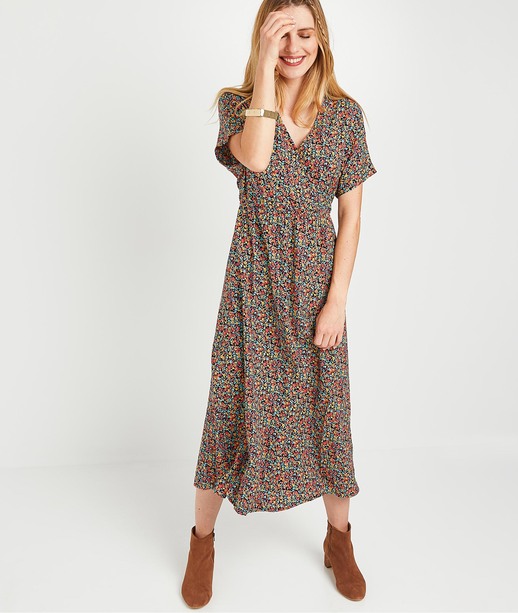 Robe longue imprimée femme IMPRIME