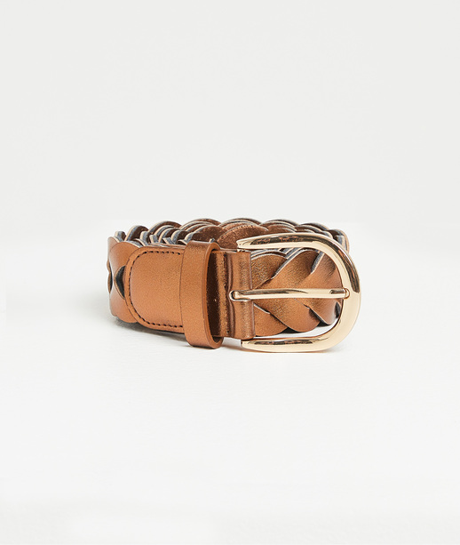 Ceinture tressée irisée femme CAMEL
