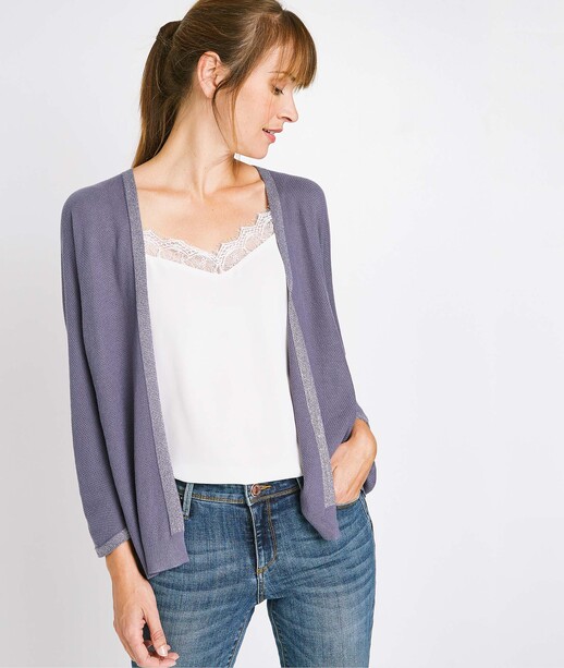 Gilet fin uni femme BLEU