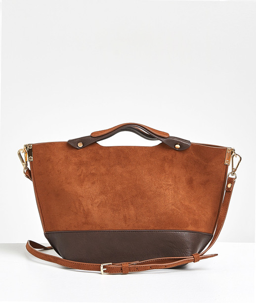 Sac bi-matière camel femme CAMEL