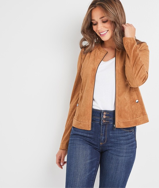 Veste en suédine camel femme CAMEL
