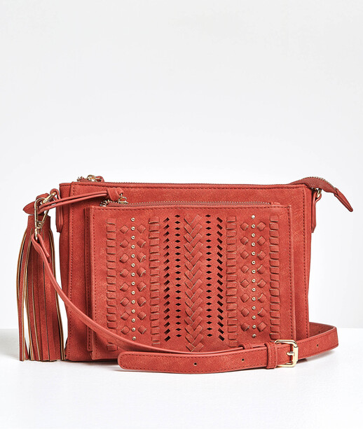 Pochette bandoulière terracotta femme TERRACOTTA