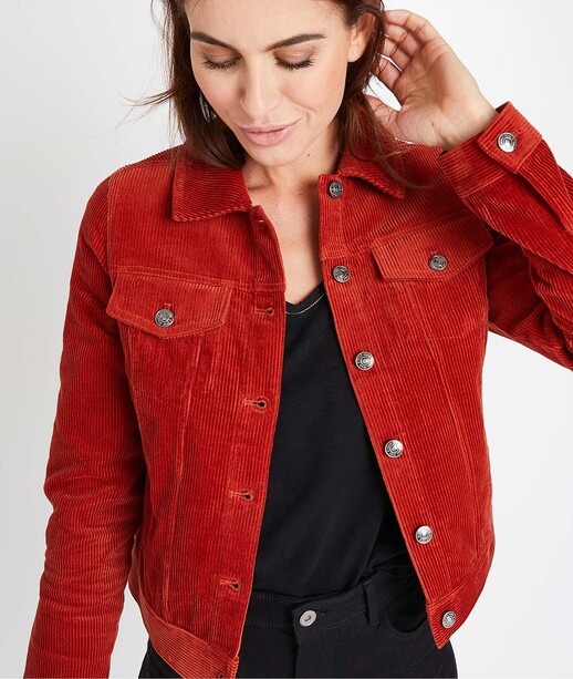 Blouson en velours femme SIENNE
