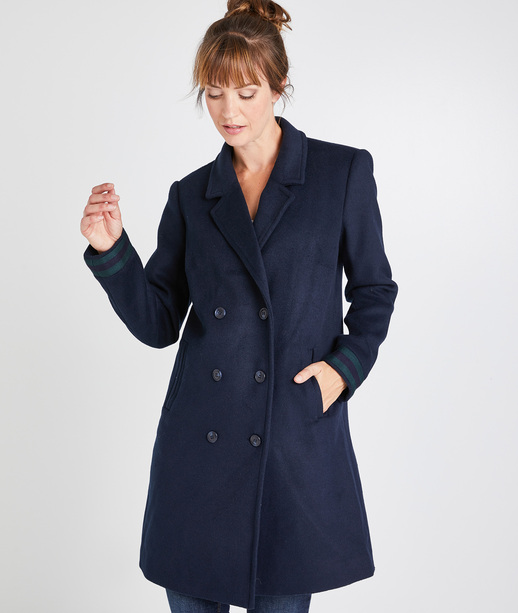 Manteau bleu marine femme MARINE