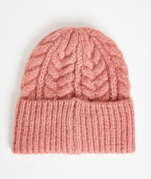 Bonnet uni torsadé femme BLUSH