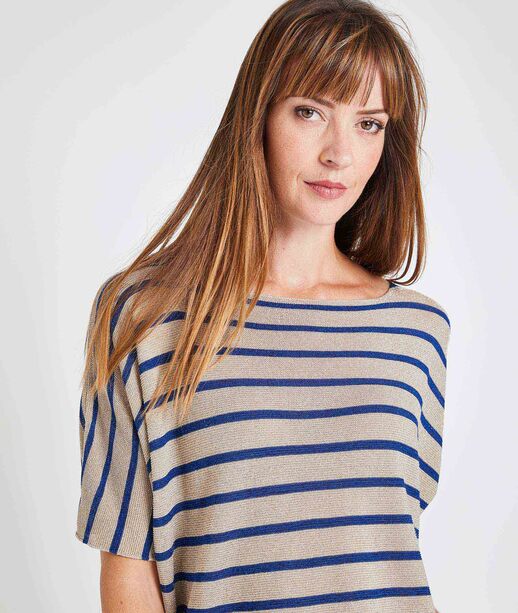 Marinière loose femme BLEU