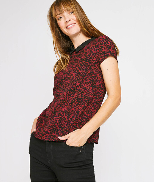 T-shirt manches courtes femme ROUGE