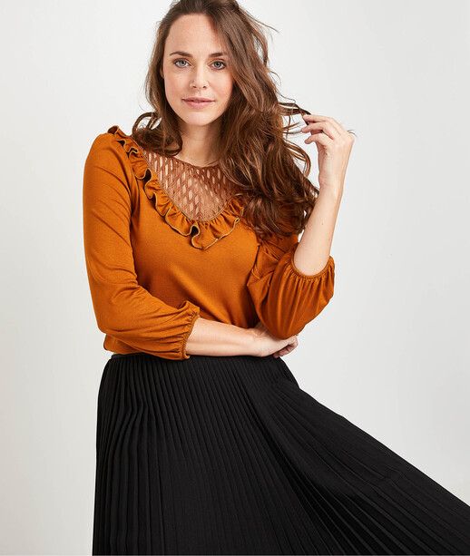 T-shirt fantaisie caramel femme CARAMEL