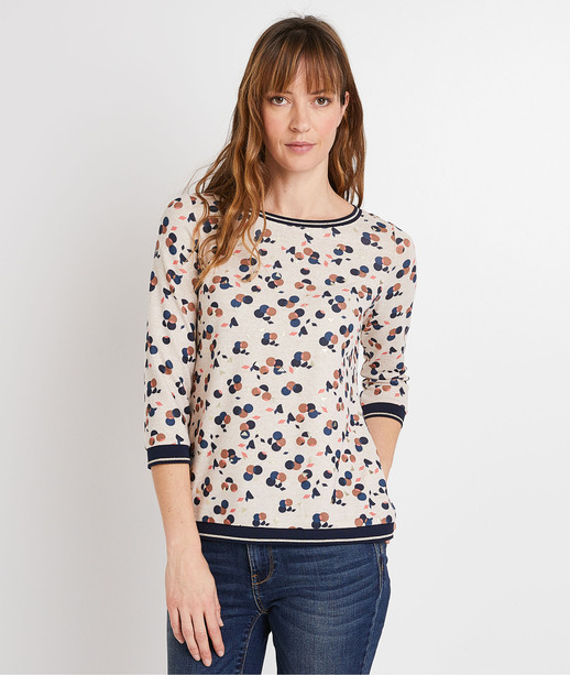 T-shirt à pois femme BEIGE
