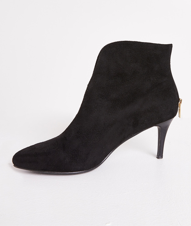 bottine en daim noir